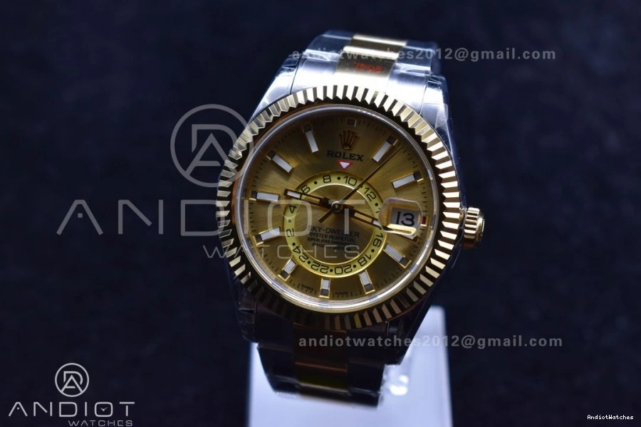 Dial Skydweller Edition YG Bracelet A23J 1120 YG YG SS Durable SS on Noob Best 0322